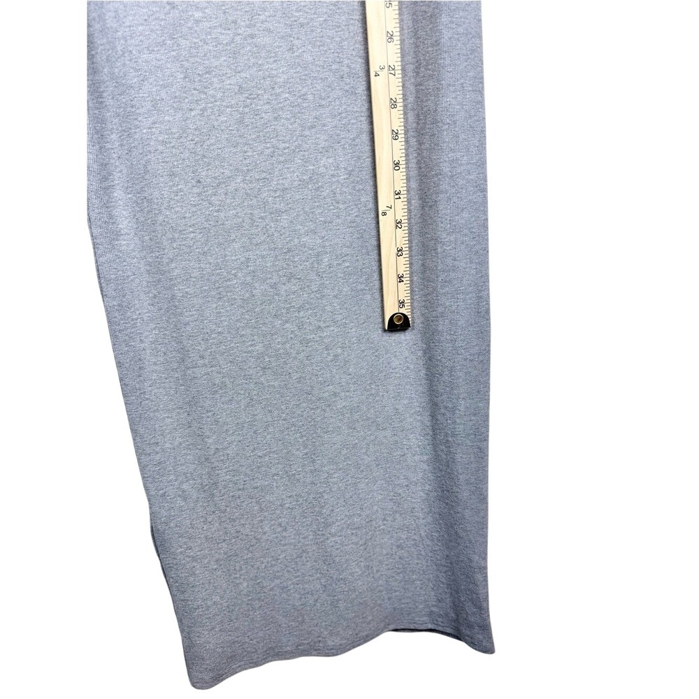 Elodie Long Sleeve Bodycon Scoop Neck Maxi Dress in Gray Soft & Flowy Size M - Picture 6 of 6